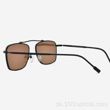 Modische quadratische Metall-Herren-Sonnenbrille